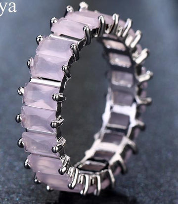 Attractive CZ Paved Austrian Zircon Unique Design Ring - Best Online Prices by Jewellery Supermarket - The Jewellery Supermarket